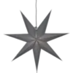 Adventstjerne i papir grå 70cm-Star trading Online