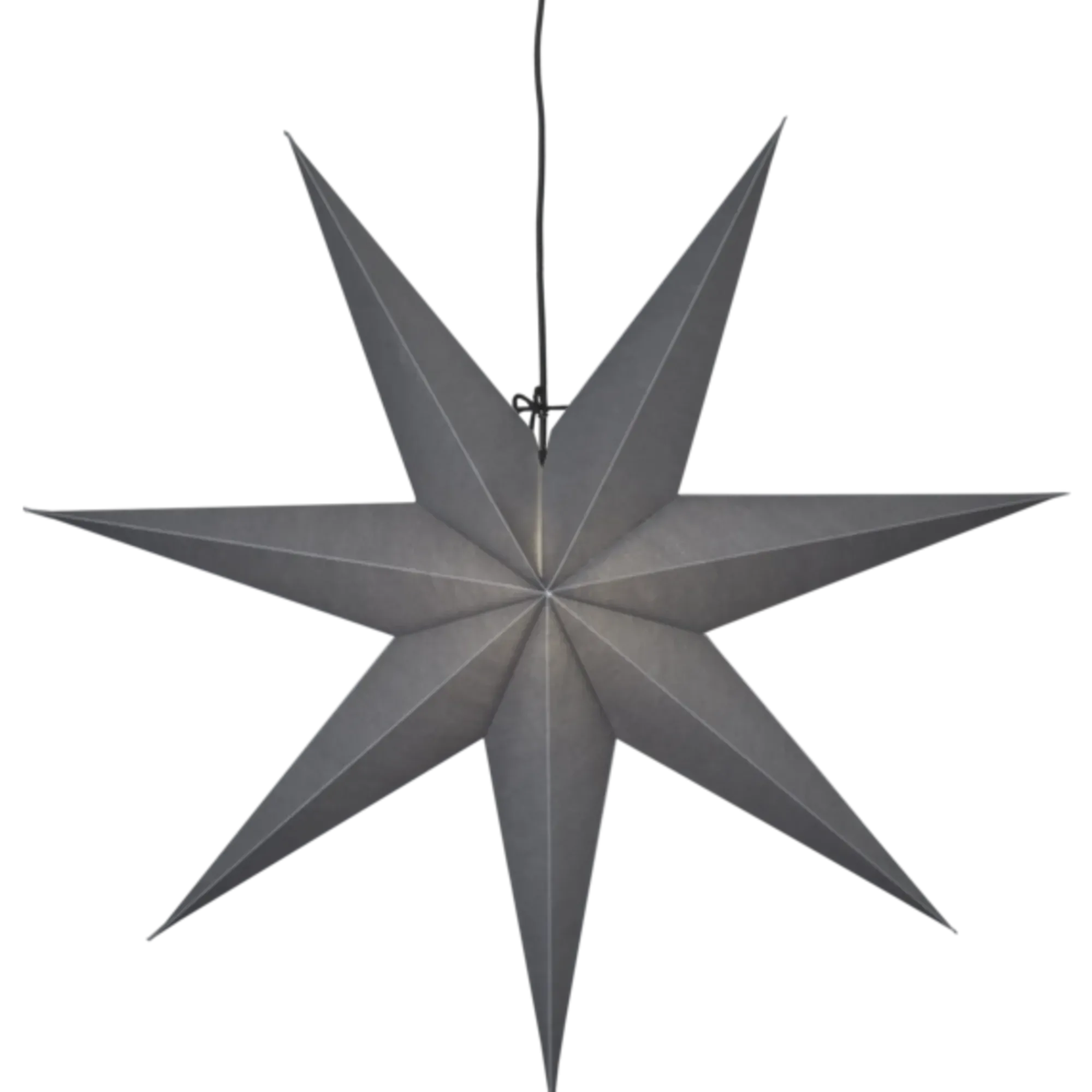 Adventstjerne i papir grå 70cm-Star trading Online
