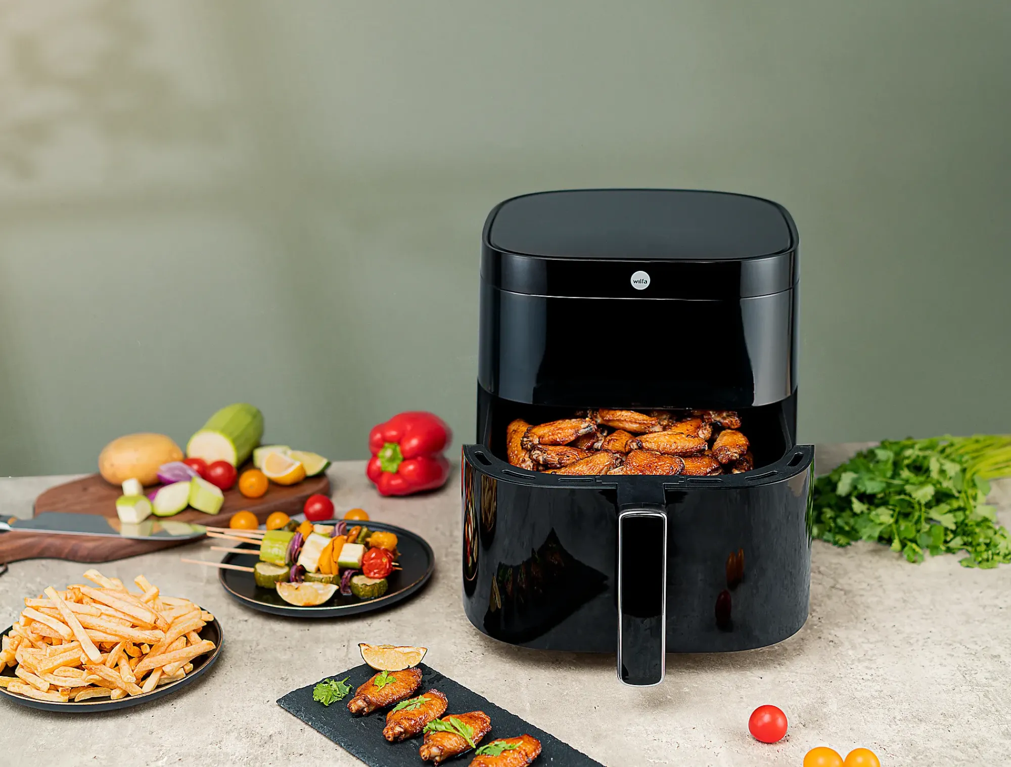 Airfryer Dualfry 6LAFD-60B-Wilfa Discount