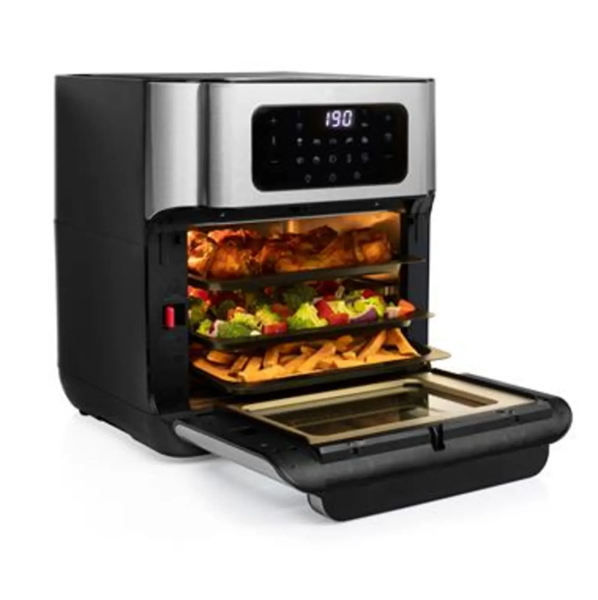Airfryer ovn 10l rustfritt stål-Princess