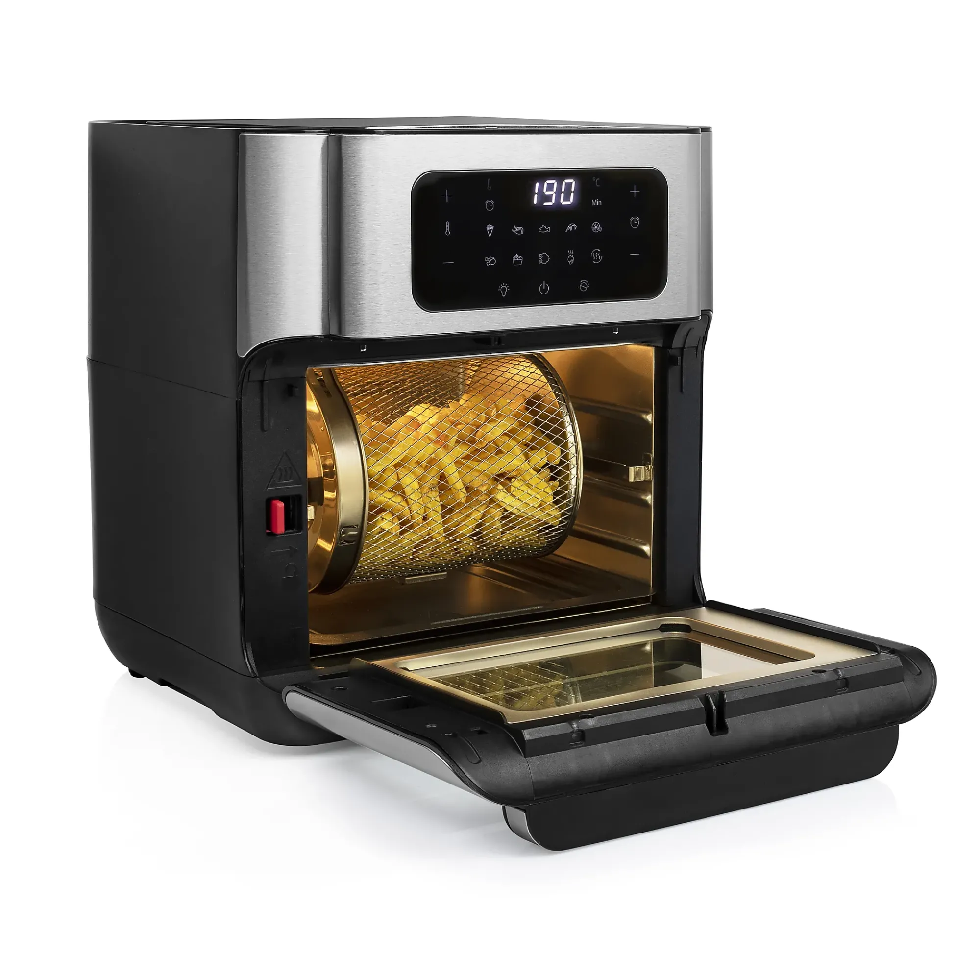 Airfryer ovn 10l rustfritt stål-Princess