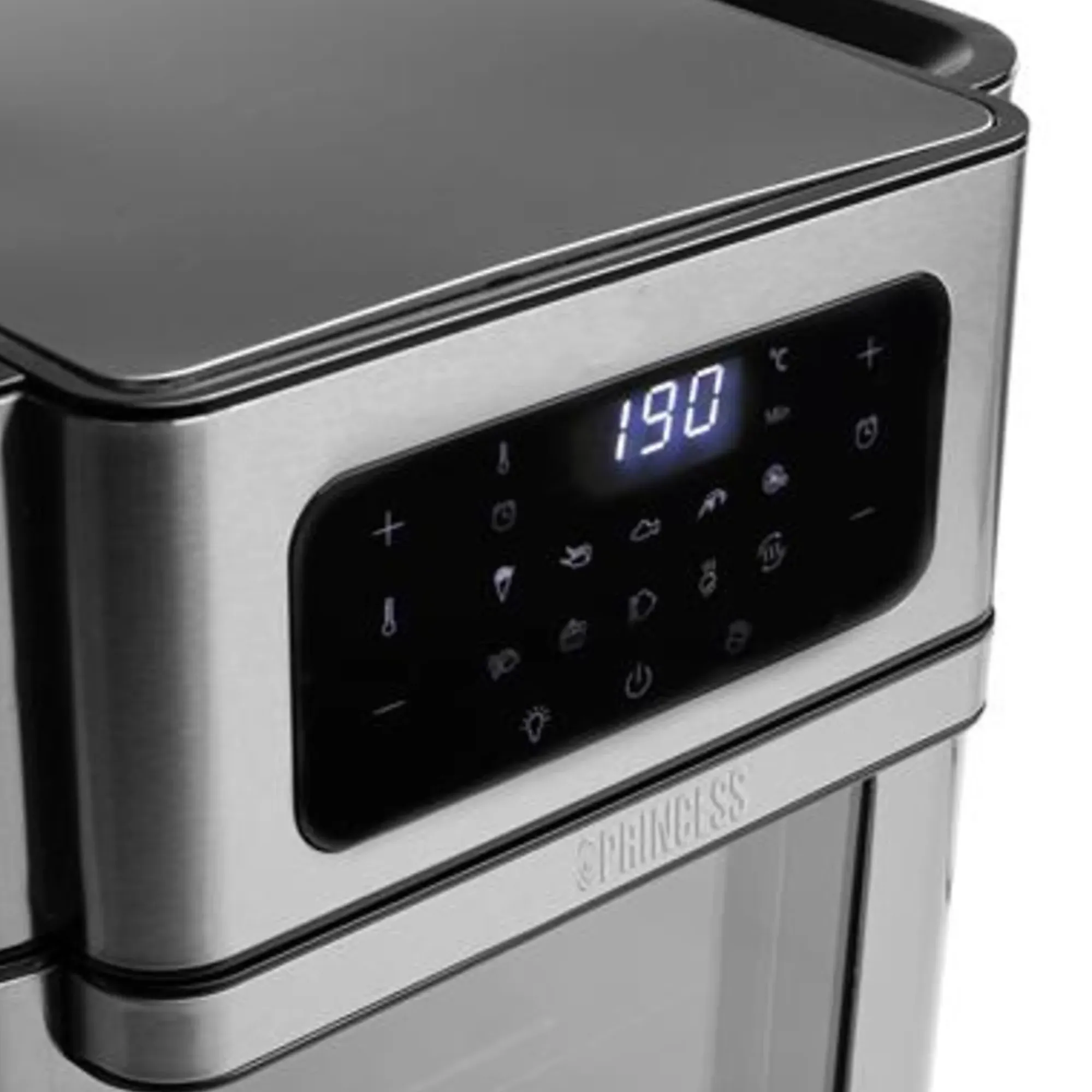 Airfryer ovn 10l rustfritt stål-Princess