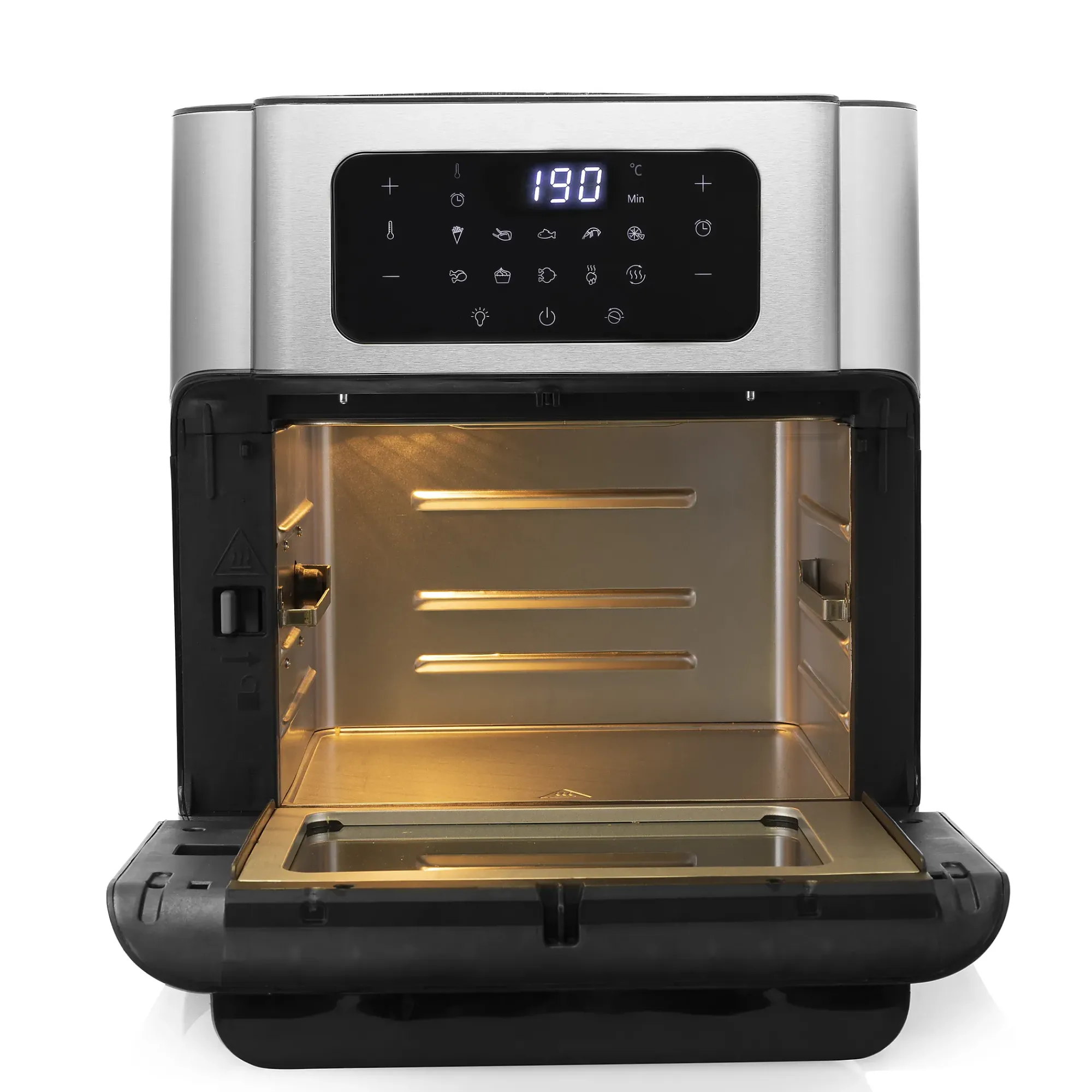 Airfryer ovn 10l rustfritt stål-Princess