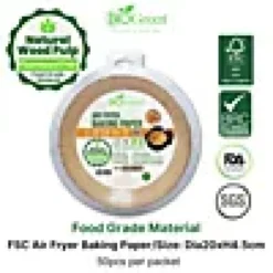 Airfryerpapir runde ø20cm 50stk-Biogreen Clearance