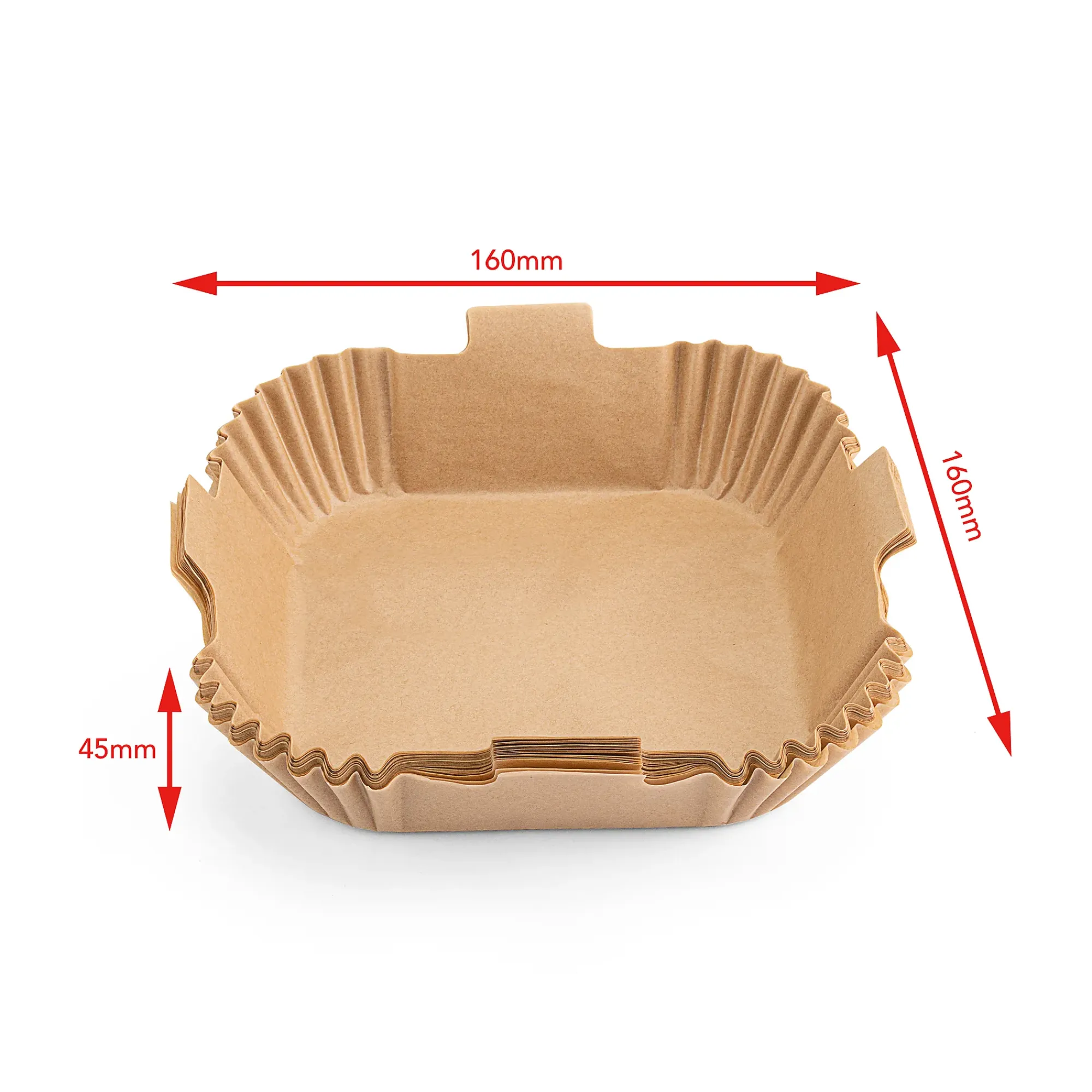 Airfryer papir 16x16cm 50stk-Wilfa New