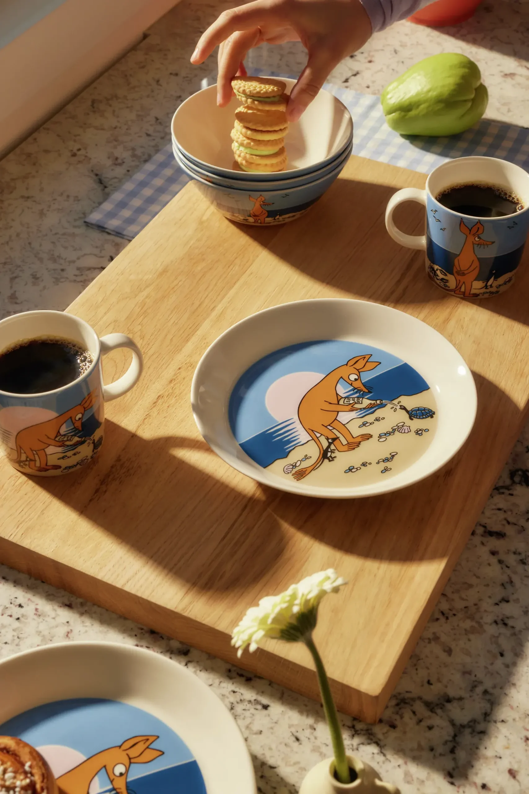 Asjett mummi 19cm Sniff blå-Moomin Arabia