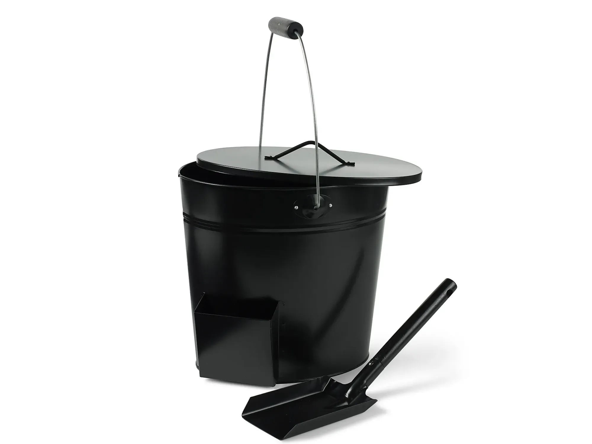 Askebøtte metall med spade 15,6l-Invite