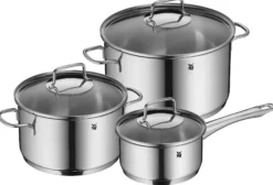 Astoria grytesett med lokk 3 deler 24/20/16cm-Wmf Clearance