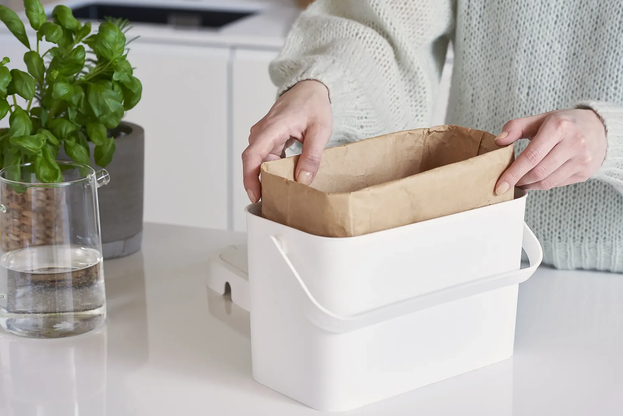 Avfallsbøtte Collect med håndtak-Smartstore Outlet