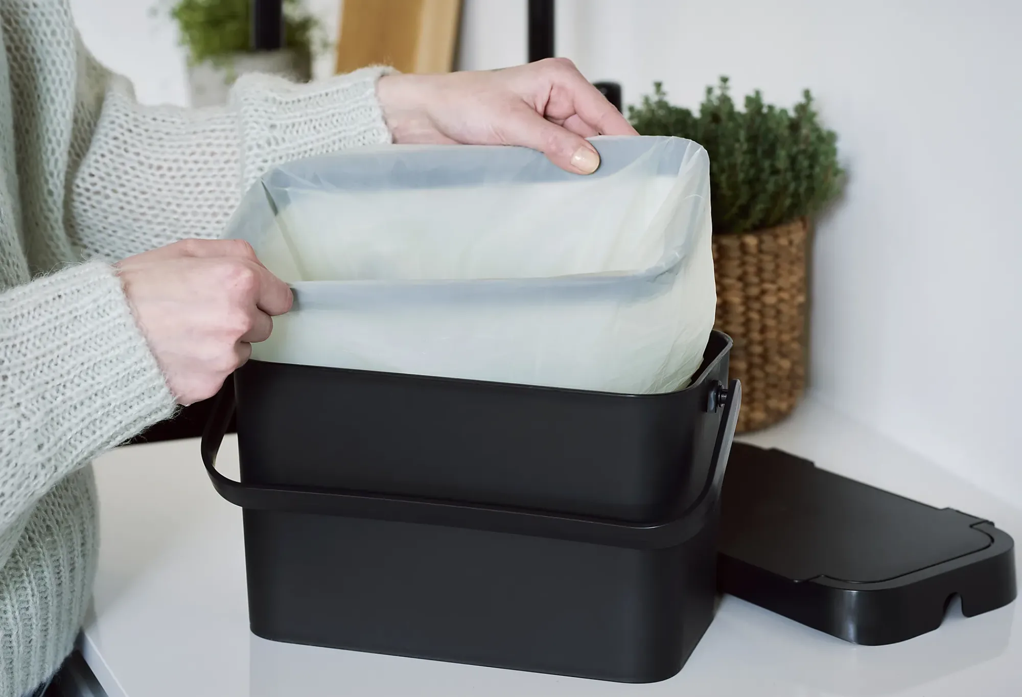 Avfallsbøtte Collect med håndtak-Smartstore Online