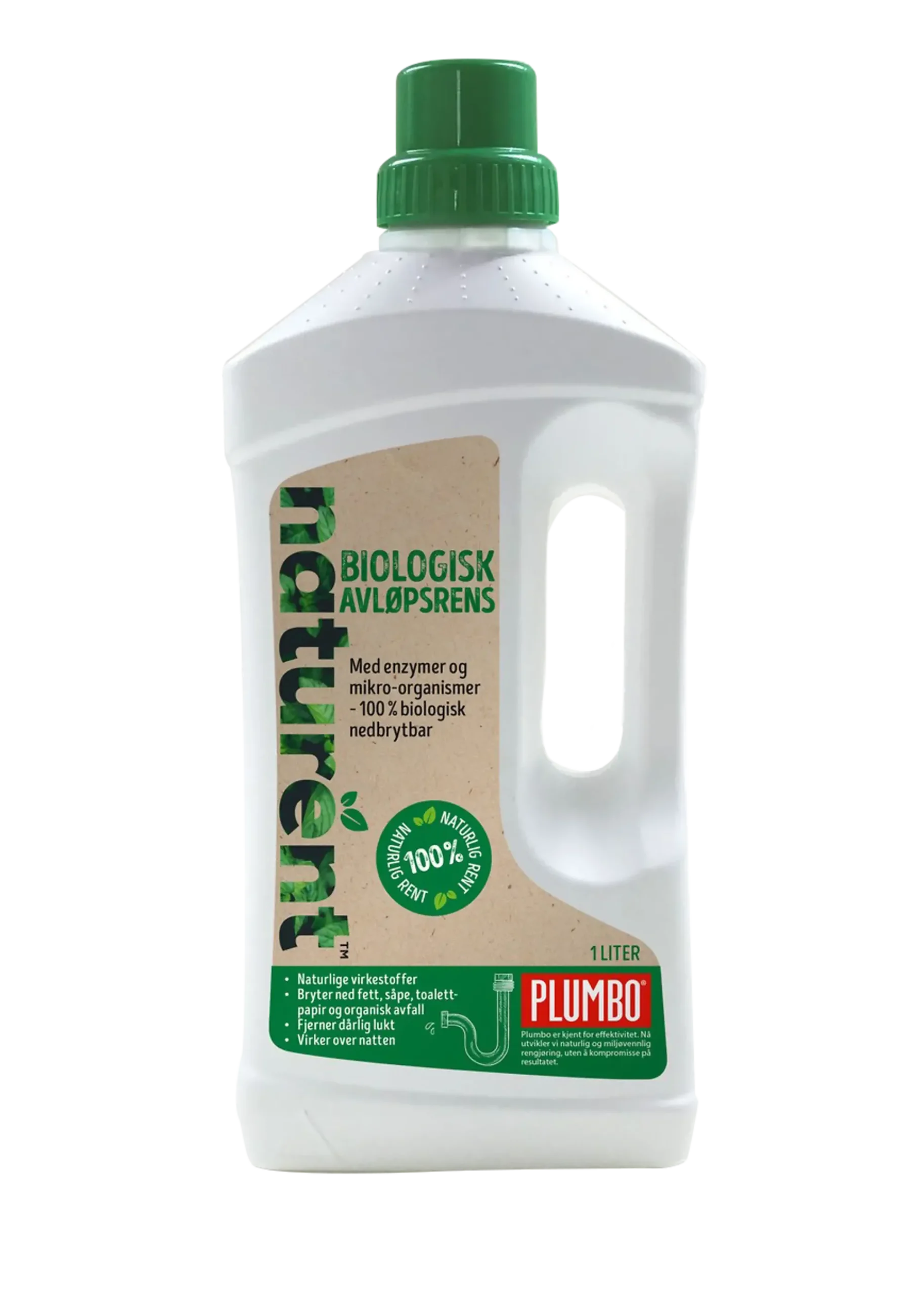 Avløpsåpner biologisk rens naturrent 1l-Plumbo New