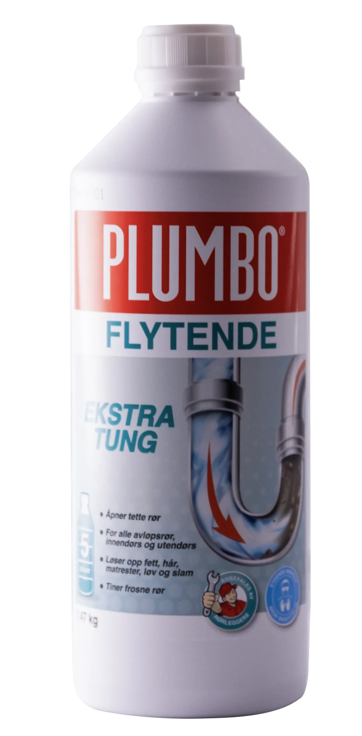 Avløpsåpner flytende Ekstra Tung 1l-Plumbo Clearance