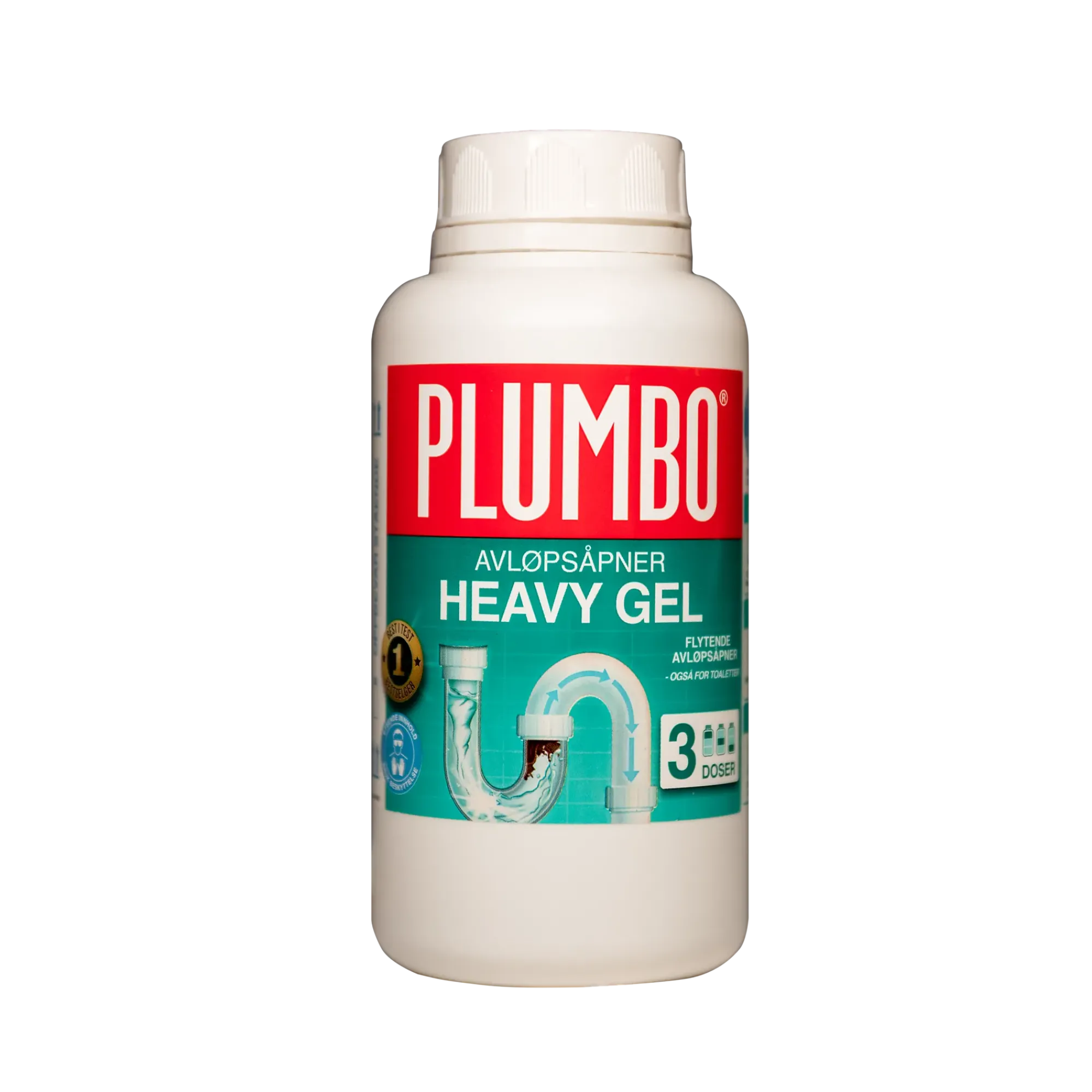 Avløpsåpner Heavy gel 3 doser-Plumbo Best