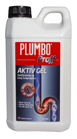Avløpsåpner Proff Aktiv Gel 2,5l-Plumbo Discount