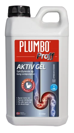 Avløpsåpner Proff Aktiv Gel 2,5l-Plumbo Discount