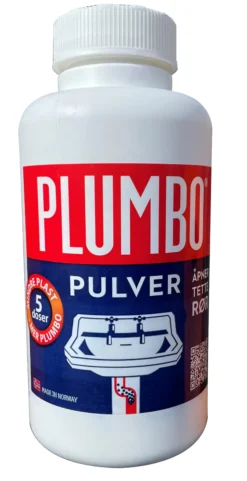 Avløpsåpner pulver 5 doser-Plumbo Outlet