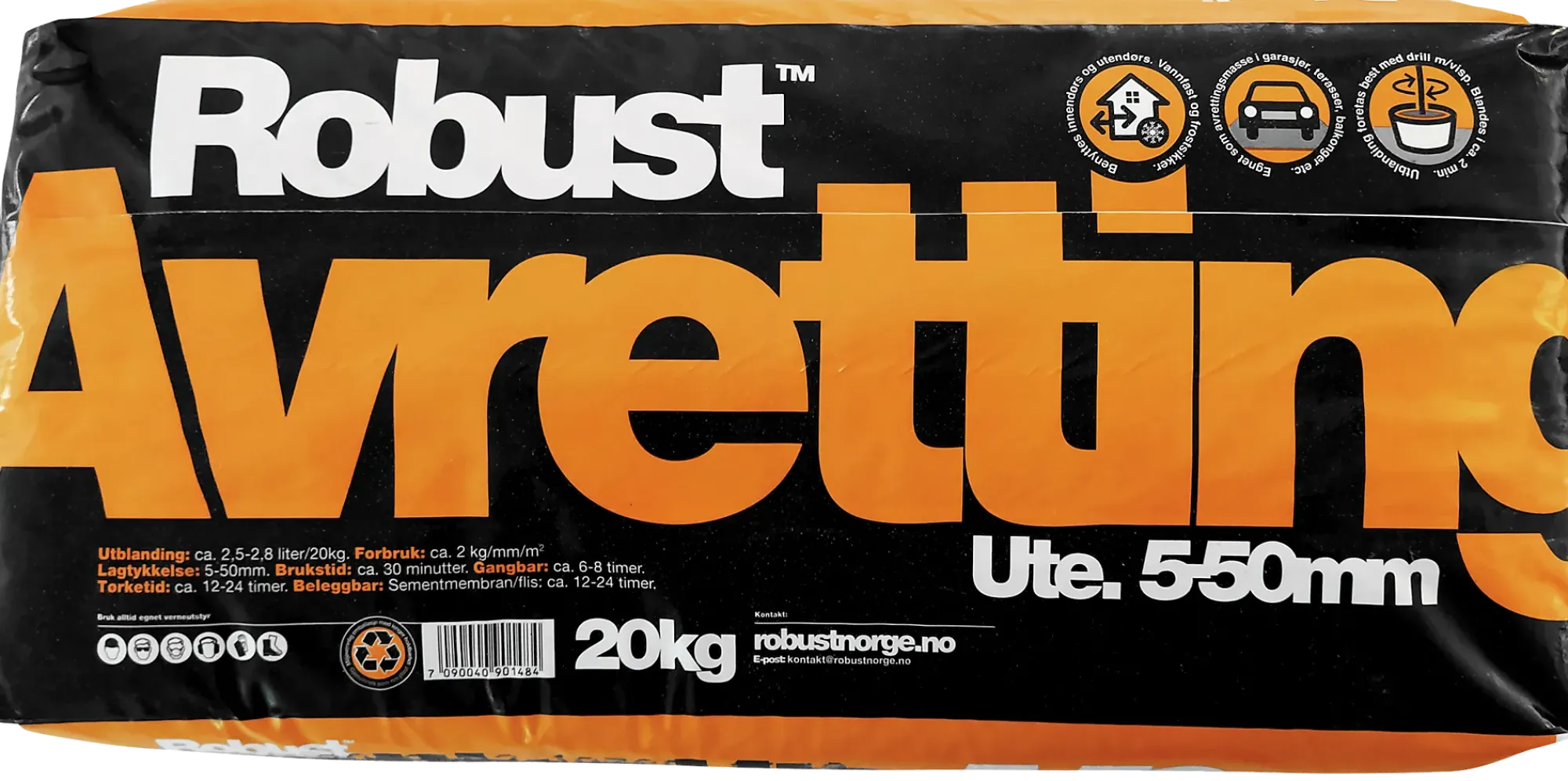 Avretting ute 5-50mm 20kg-Robust Best