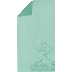 Badehåndkle mummi 70x140 snusmumriken mint gots-Moomin Arabia Clearance