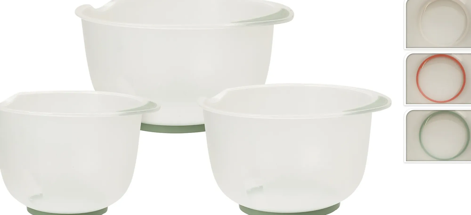 Bakebollesett transparent 1,5+2+2,5l-Ki Hot