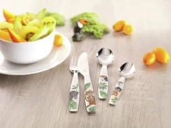 Barnebestikk Jungle 4 deler 18/10 gaffel - kniv - skje - lit-Zwilling Clearance