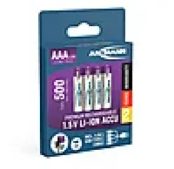 Batteri AAA 4stk oppladbare med USB-C port og ladekabel-Ansmann Clearance