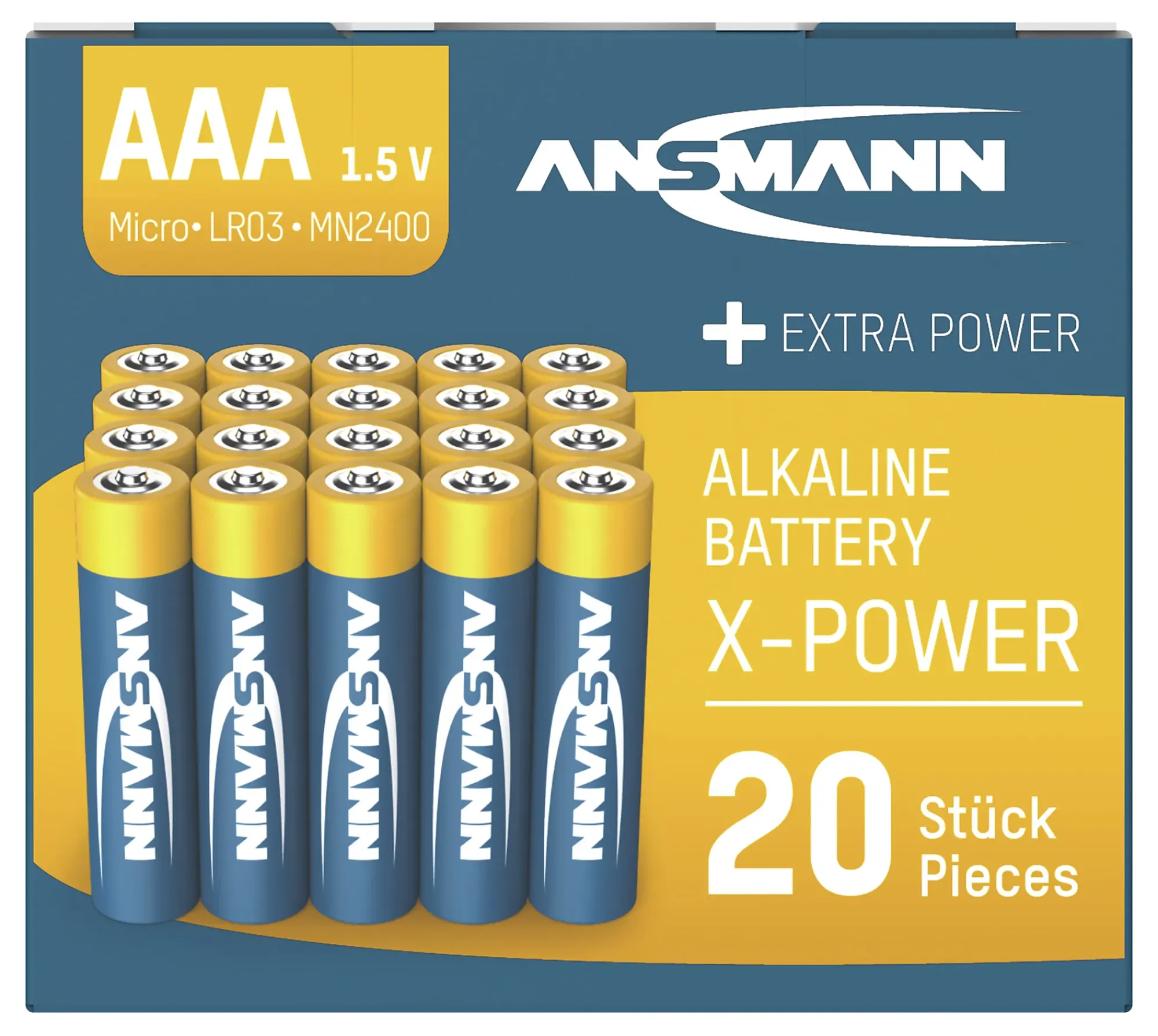 Batteri AAA Xpower 20stk-Ansmann Outlet