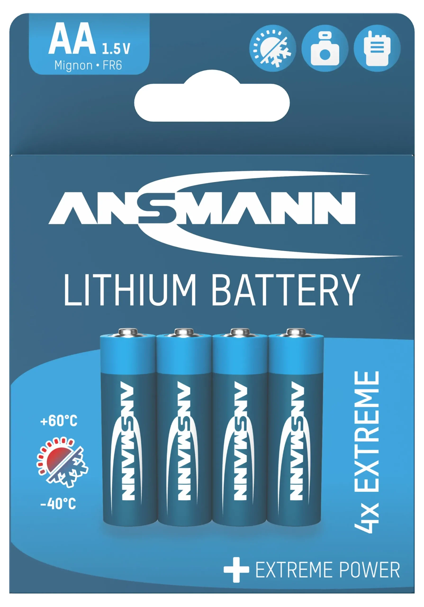 Batteri AA lithium 4stk-Ansmann Sale