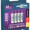 Batteri AA 4stk oppladbare med USB-C port og ladekabel-Ansmann Best