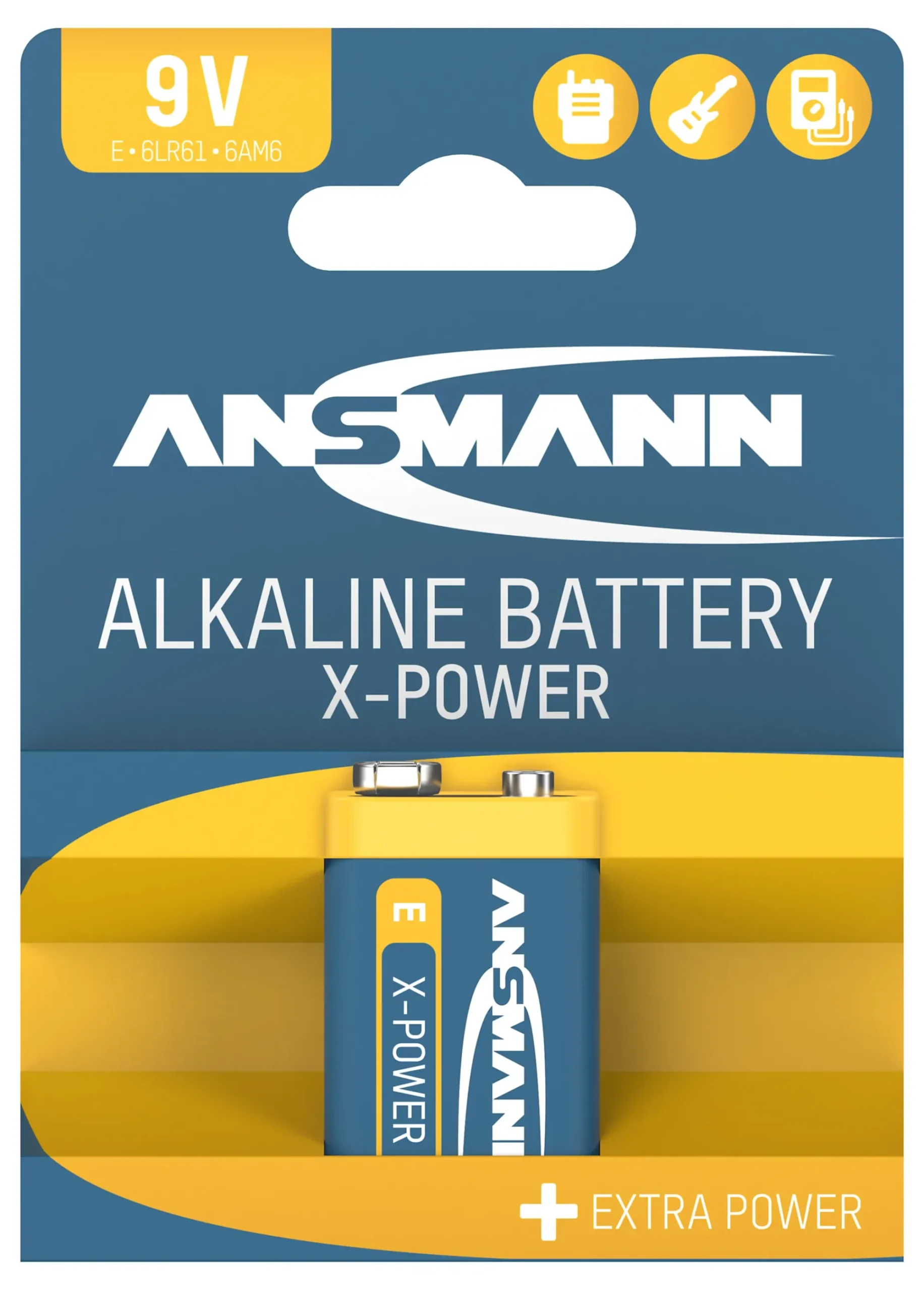 Batteri alkaline 9v XPower-Ansmann New