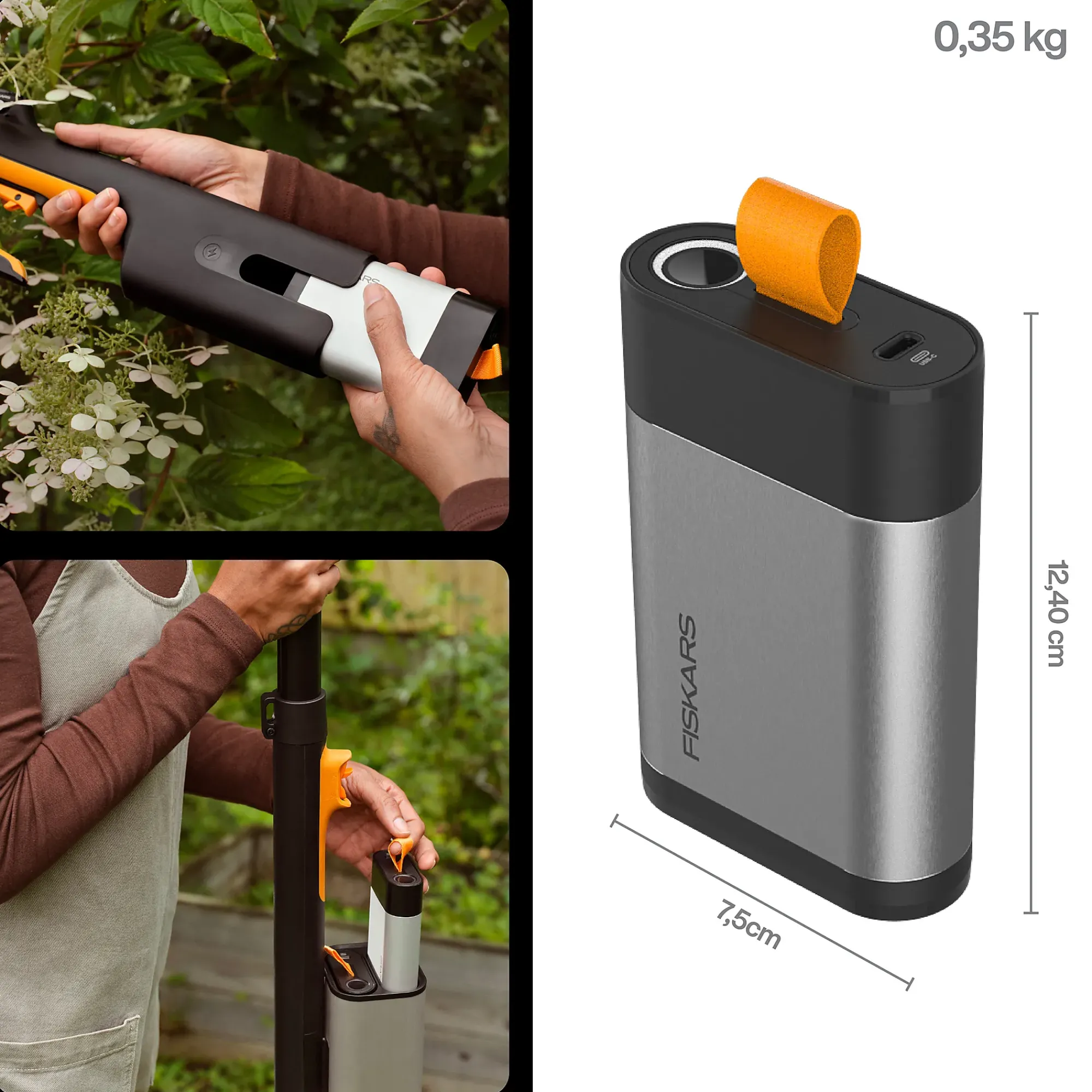 Batteri til e-serien 12v-4Ah-Fiskars Online
