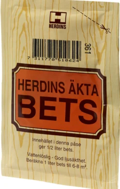 Beispulver vannbasert 12g kastanjebrun ekte beis-Herdins Sale