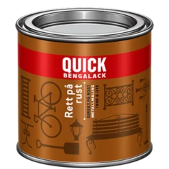 Bengalack Rett på rust silkematt 0.25l-Quick Best