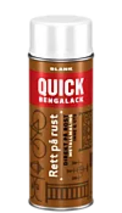 Bengalack Rett på rust spray blank 400ml-Quick