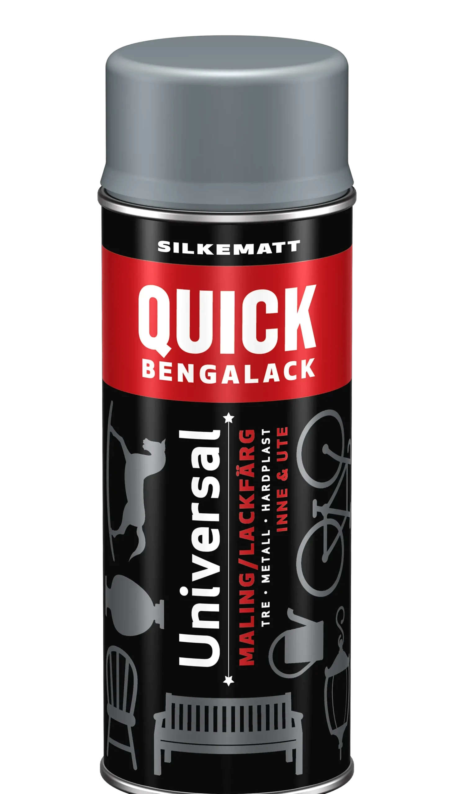 Bengalack spray dyptvann silkematt 400ml-Quick Best