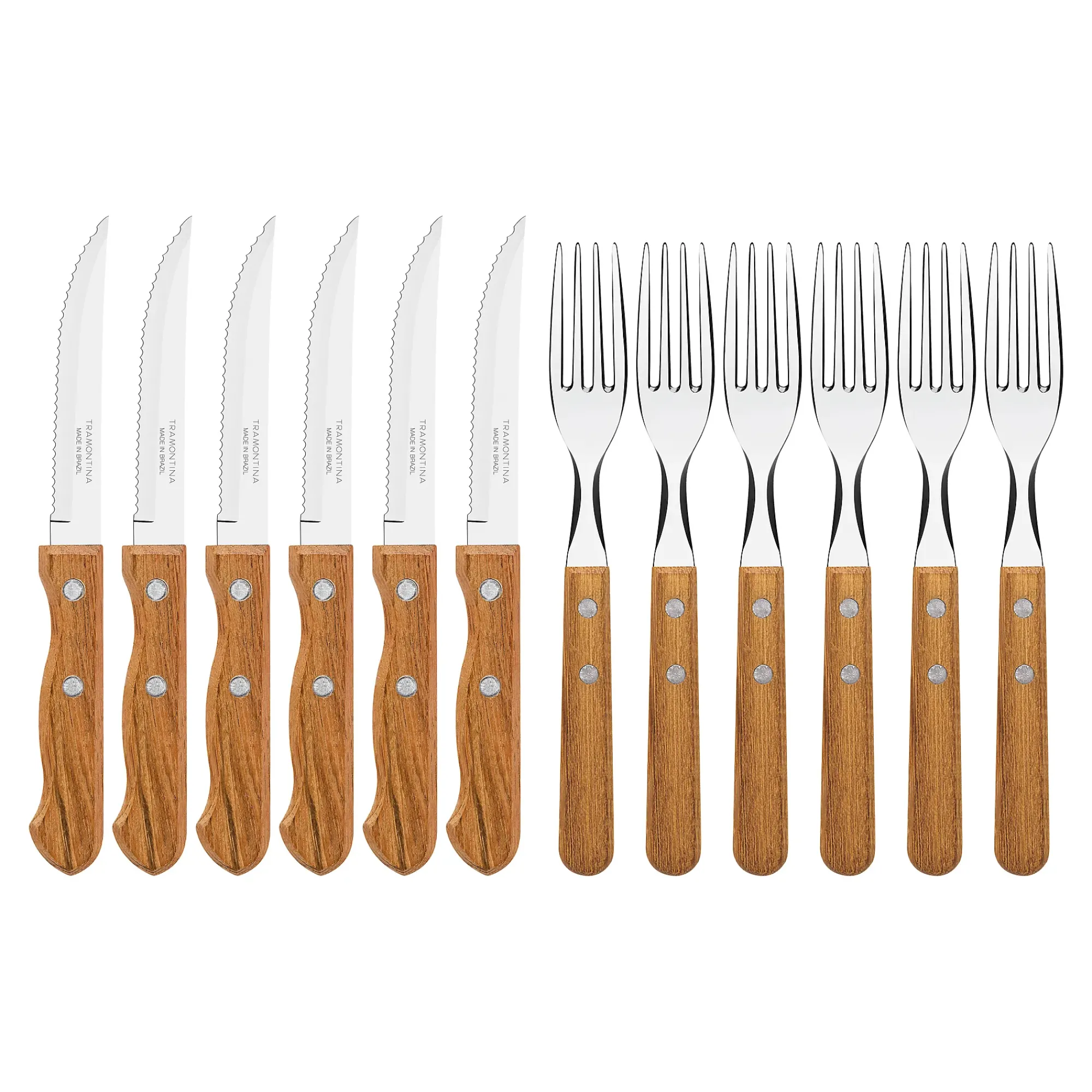Biffbestikk Dynamic 12 deler-Tramontina Clearance