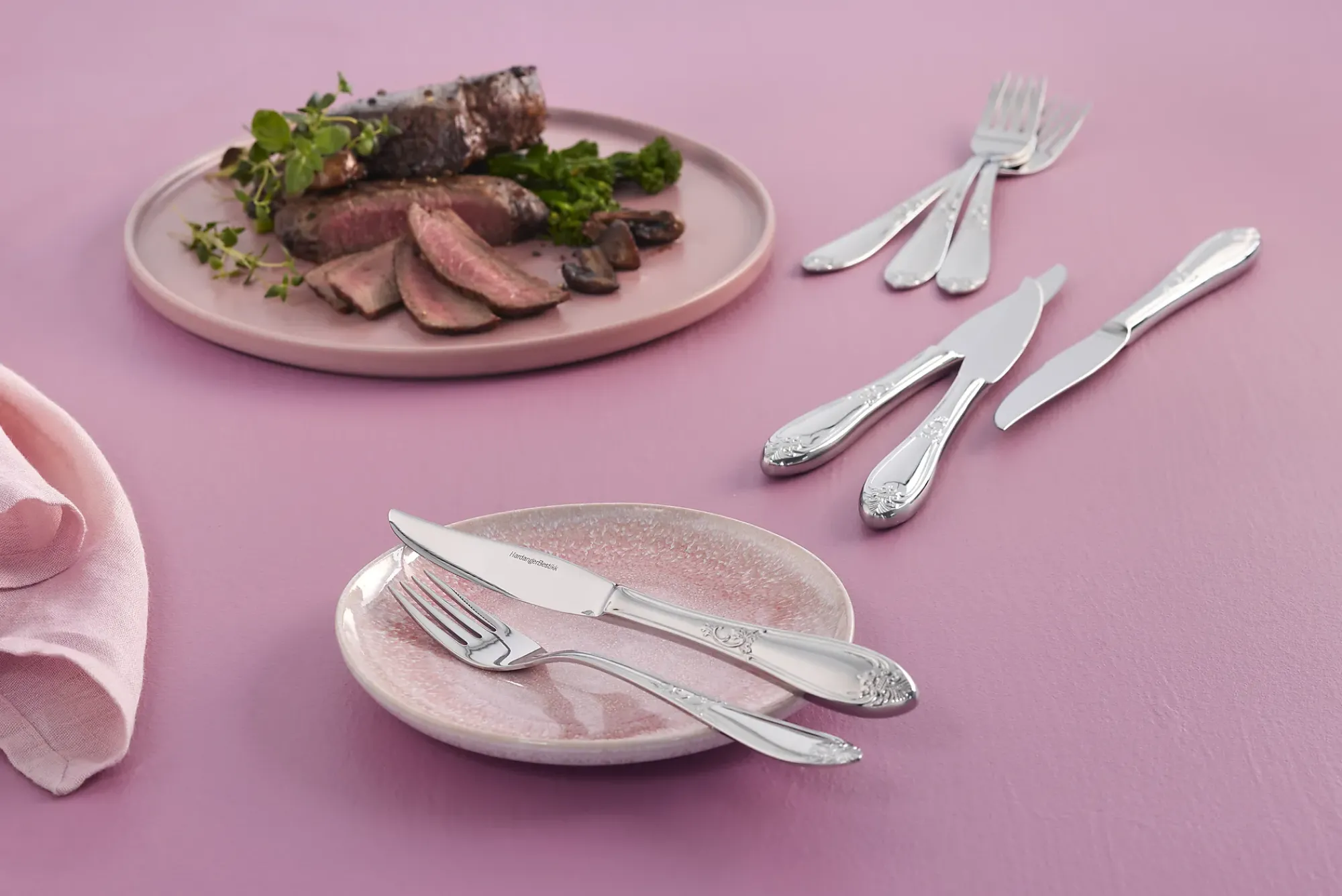 Biffsett Nina 12 deler-Hardangerbestikk Sale