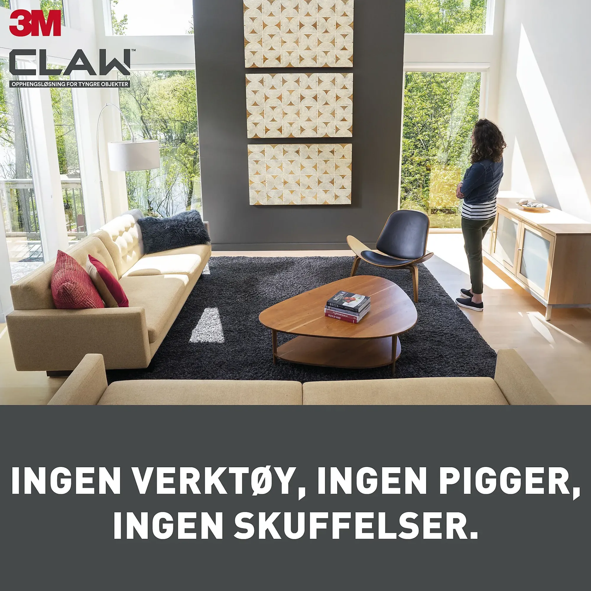 Bildeoppheng til gipsvegg 11kg 2stk-3m Best