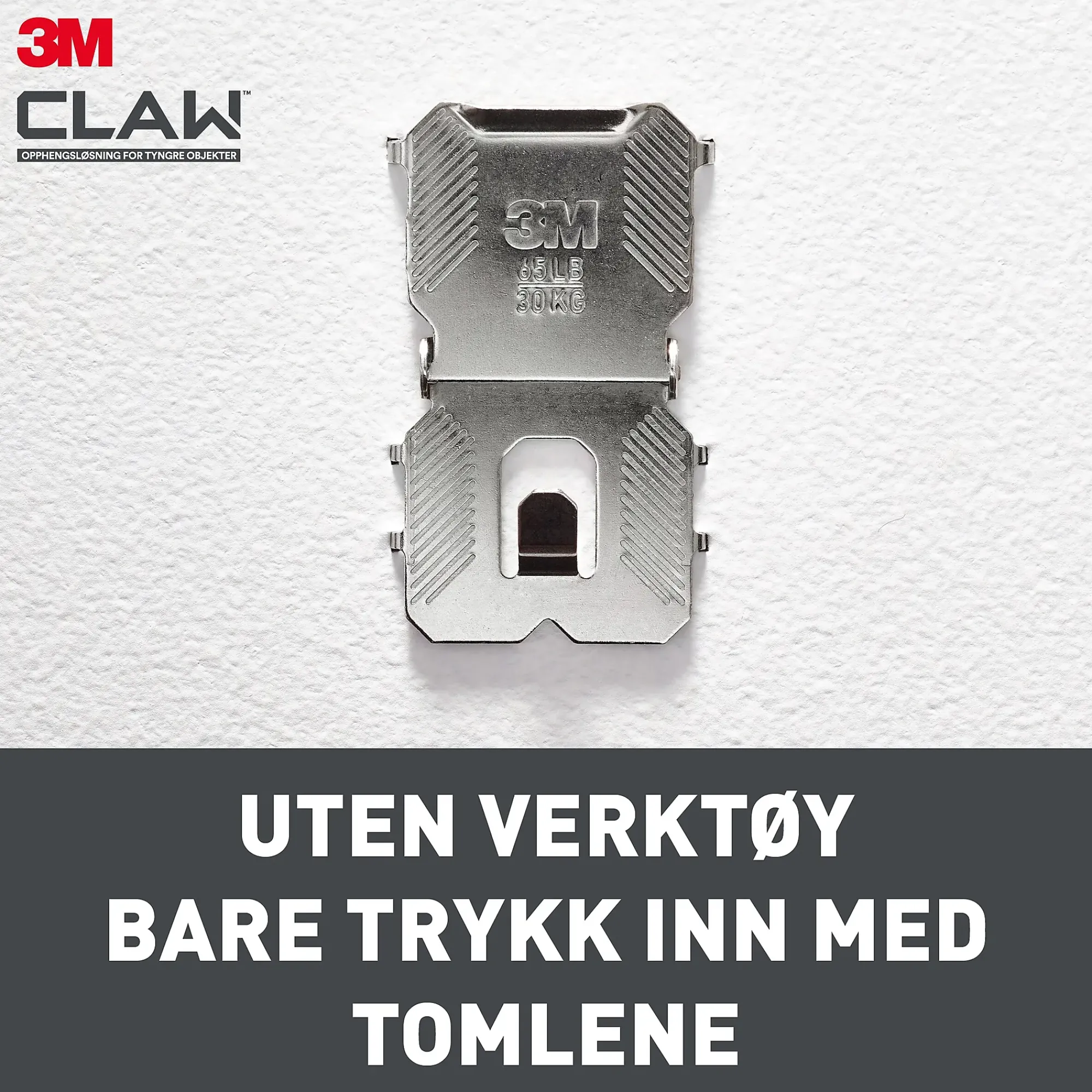 Bildeoppheng til gipsvegg 30kg 2stk-3m Best