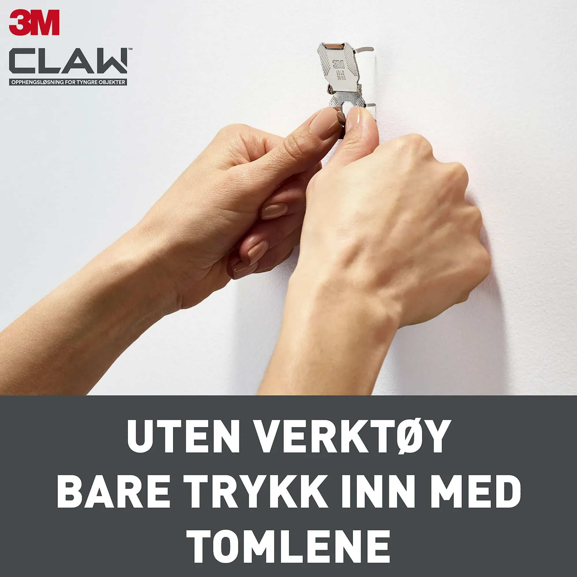 Bildeoppheng til gipsvegg 30kg 2stk-3m Best