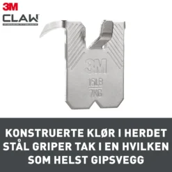 Bildeoppheng til gipsvegg 7kg 2stk-3m New