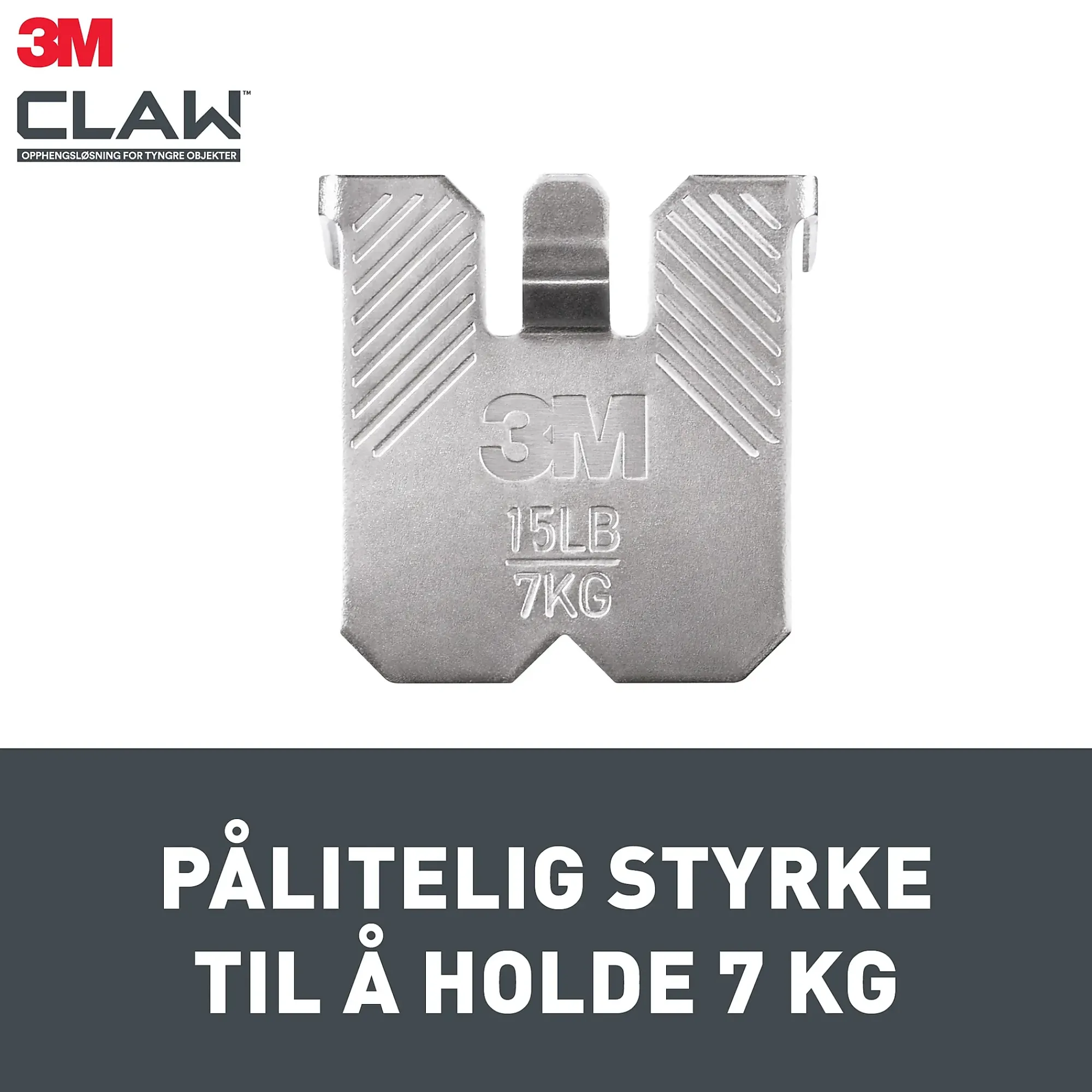 Bildeoppheng til gipsvegg 7kg 2stk-3m New