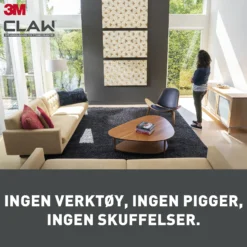 Bildeoppheng til gipsvegg 7kg 2stk-3m New
