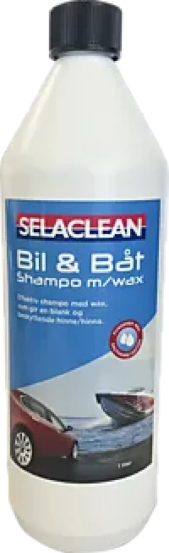 Bil- og båtshampo med wax 1l-Selaclean Clearance
