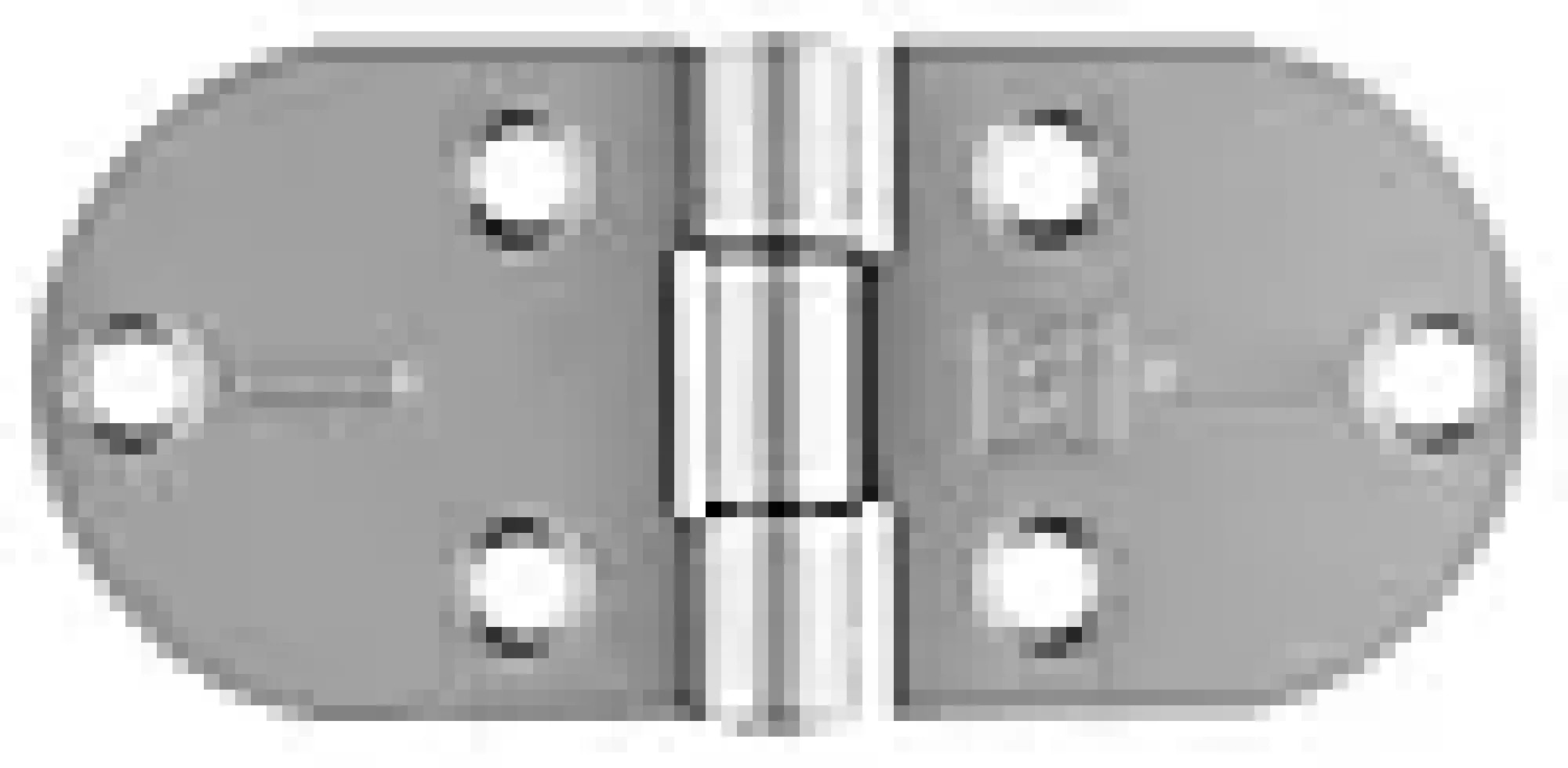 Bladhengsler 50mm finstruktur med rustfri A4 tapp-Pn Beslag Outlet