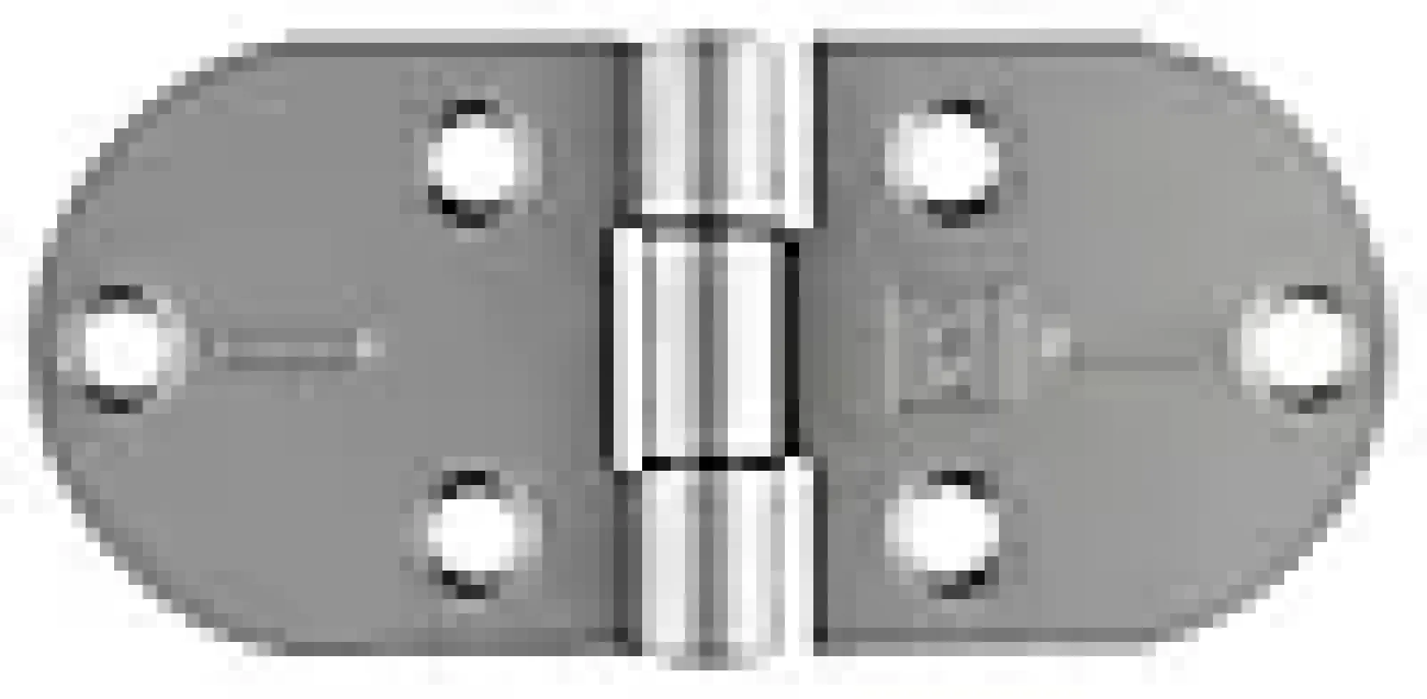Bladhengsler 50mm finstruktur med rustfri A4 tapp-Pn Beslag Outlet