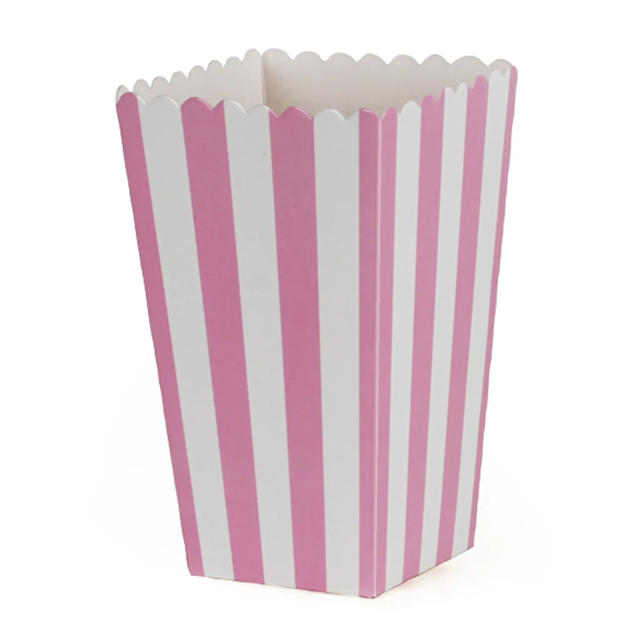 Boks Popcorn Rosa Stripet 6stk-Cacas Hot