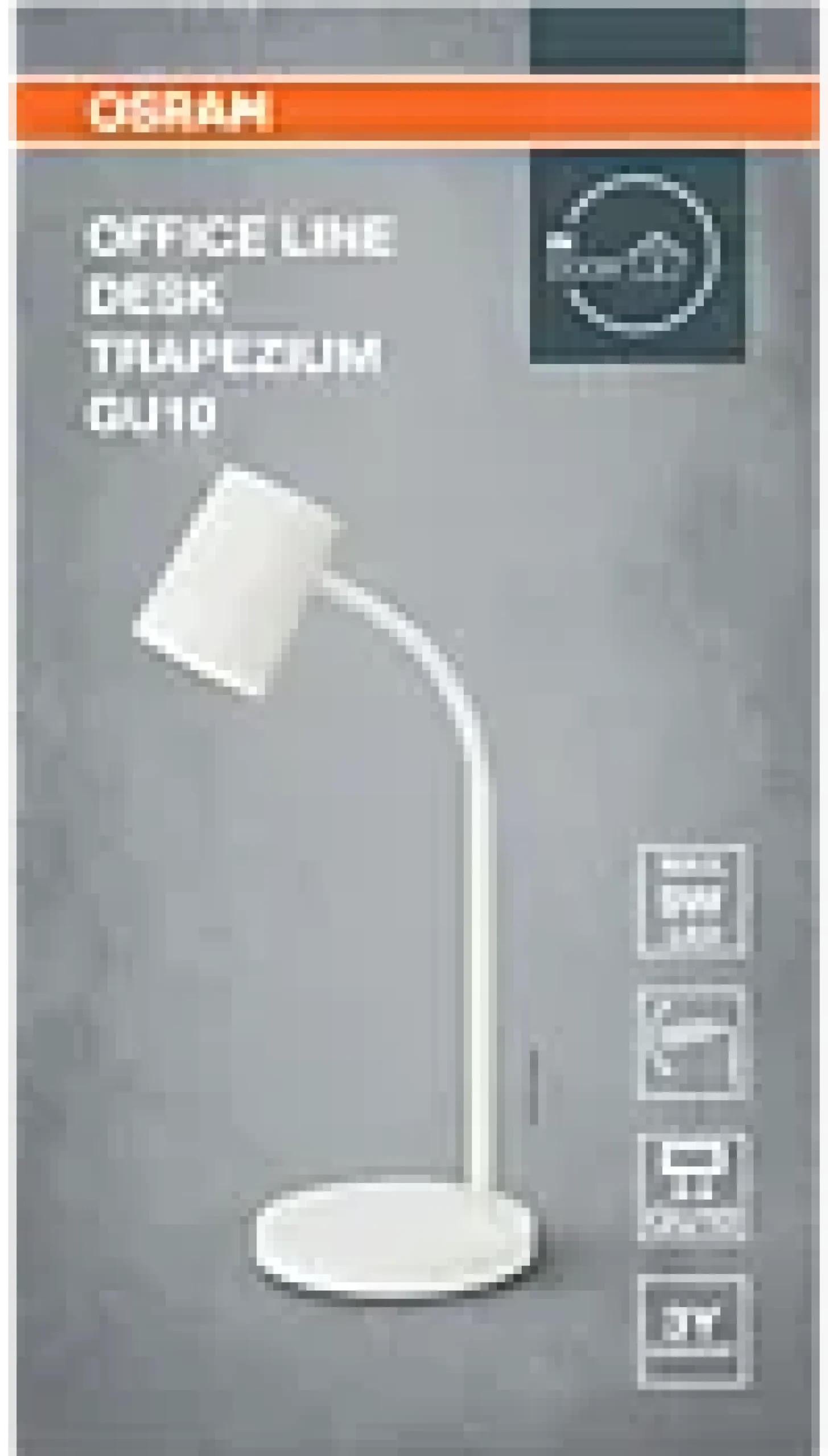 Bordlampe Trapezium Desk Gu10-Osram New