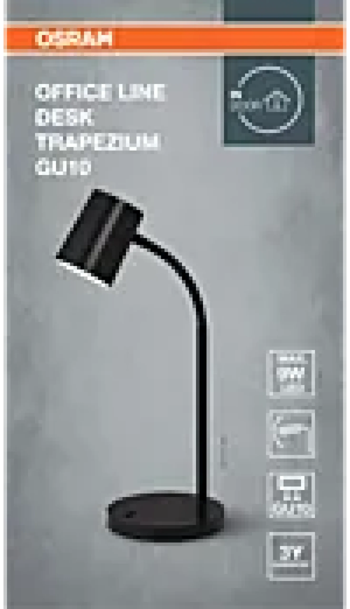 Bordlampe Trapezium Desk Gu10 Sort-Osram Clearance
