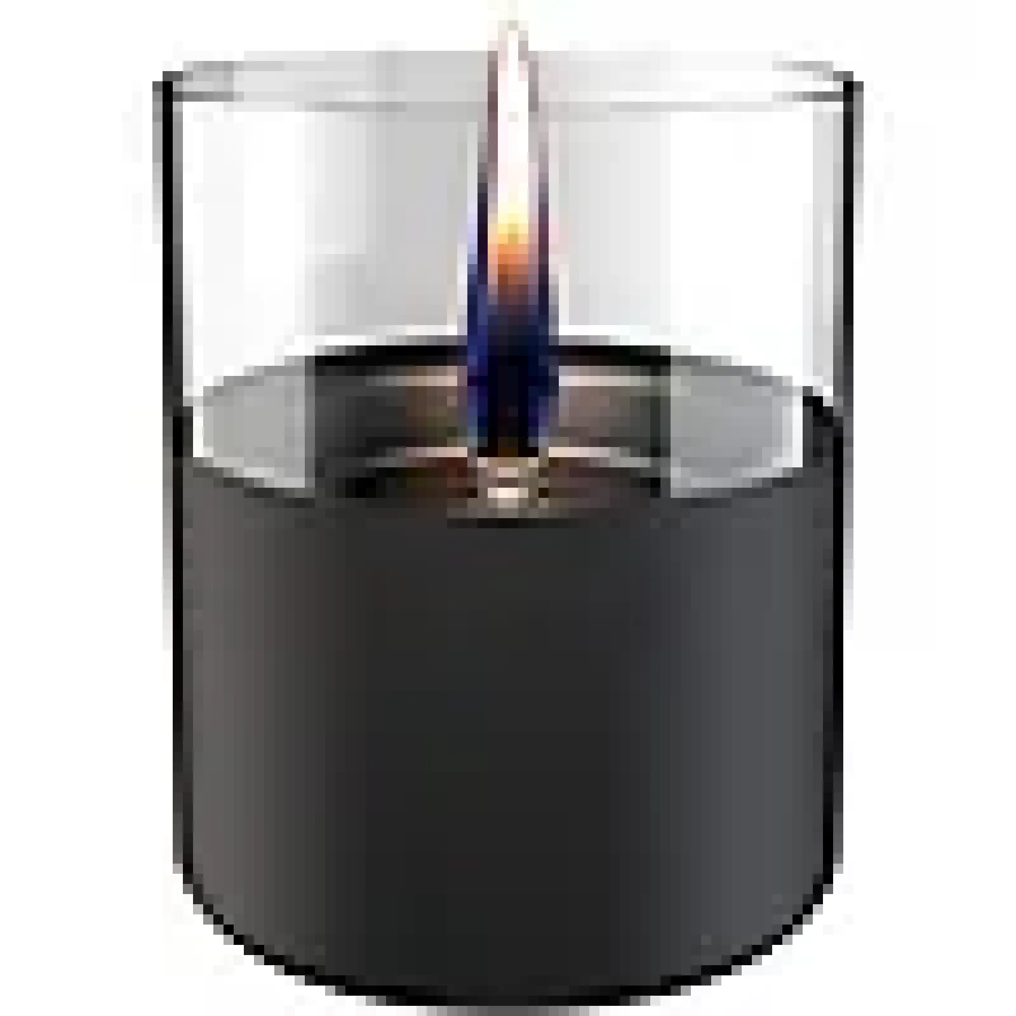 Bordlykt 10cm svart Lilly glass-Tenderflame New