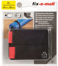 Borrelås Hookloop Elastisk med rød griptag 50cmx30mm-Fix O Moll Sale